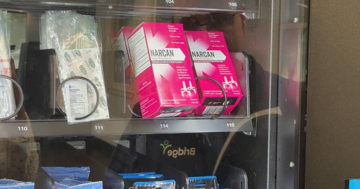 New vending machine dispenses clean needles, Narcan in Boston