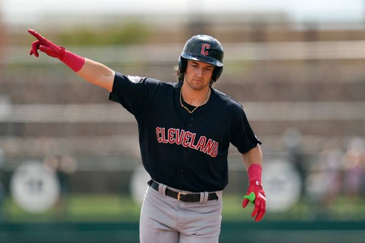 Chase DeLauter could make debut in postseason, included on Guardians' Wild Card Series roster