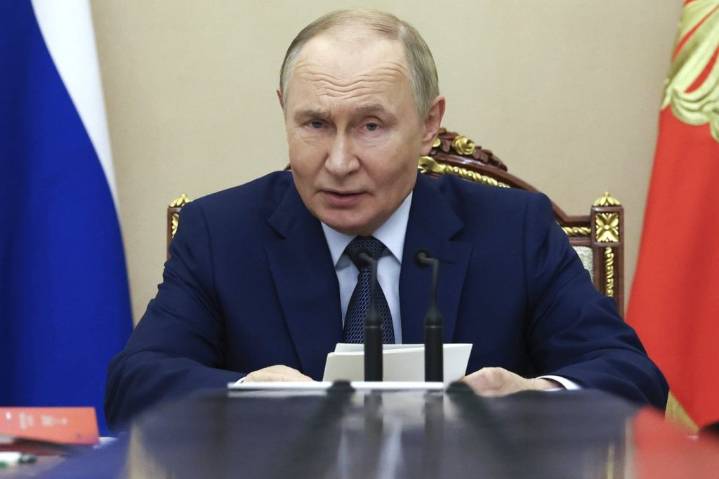 Putin says Russia will stick to nuclear arms limits for 1 more year after treaty with US expires