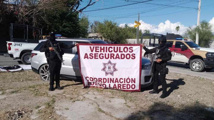 Autoridades Aseguran Armas y Vehículo Robado en Nuevo Laredo