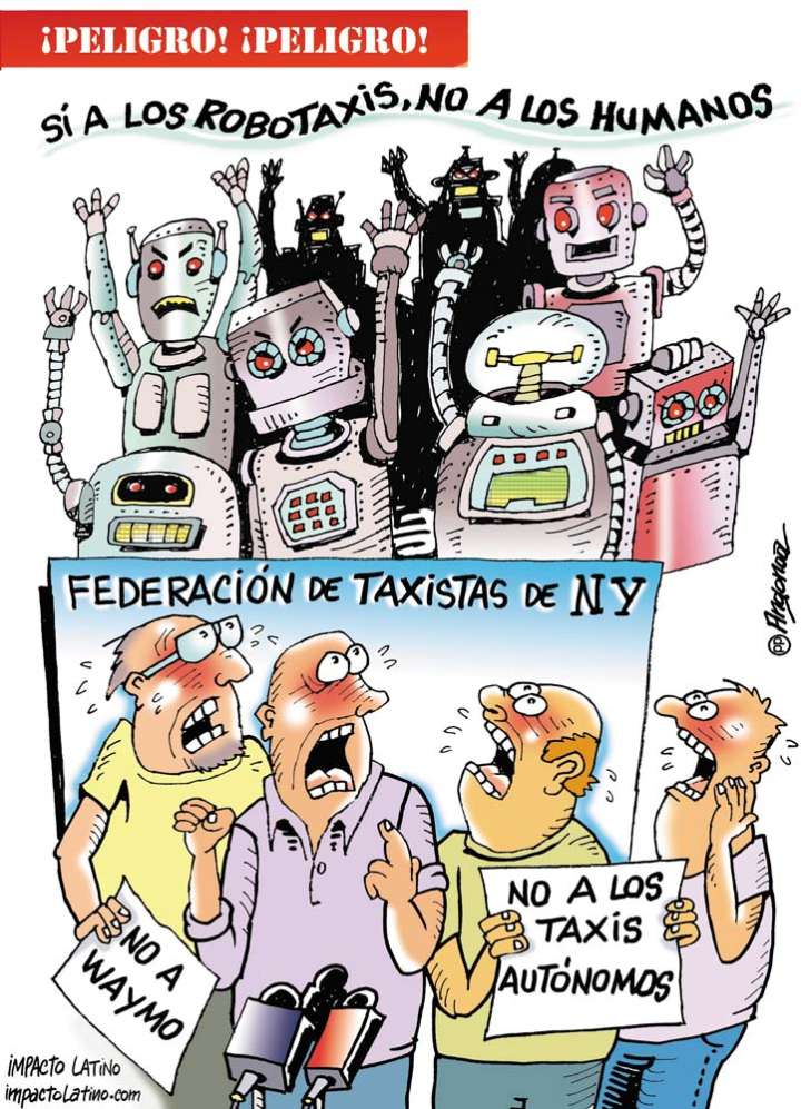Sí a los robotaxis, no a los humanos