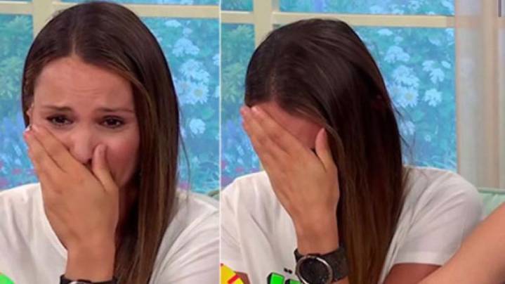 Pampita quebró en llanto al recuperar los celulares con las fotos y videos de su hija