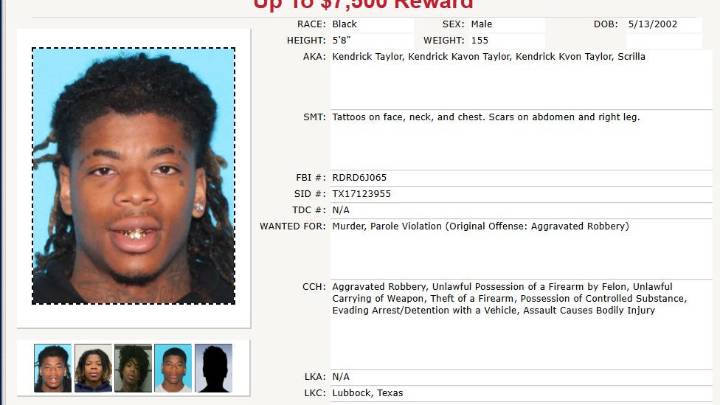 Suspect in Lubbock murder added to Texas DPS 10 Most Wanted list