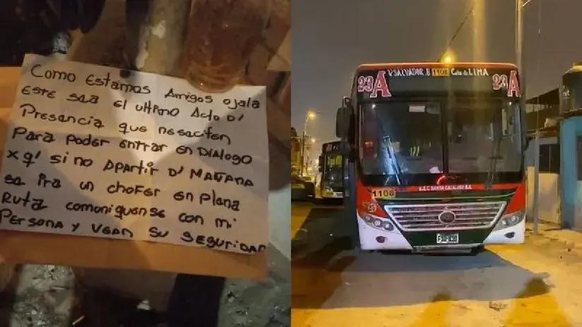 “A partir de mañana se irá un chofer en plena ruta”: extorsionadores balearon paradero inicial de empresa Santa Catalina