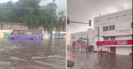 Inundaciones en Puebla: calles convertidas en ríos y caos vial en la zona metropolitana