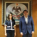 Sostiene Pérez Cuéllar encuentro de cortesía con la magistrada Marcela Herrera