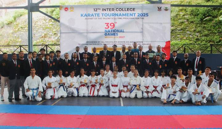 Shillong College karatekas sweep 12th Inter-School Karate Tournament