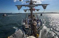 Regresa buque ‘Cuauhtémoc’ a NY tras pruebas en mar