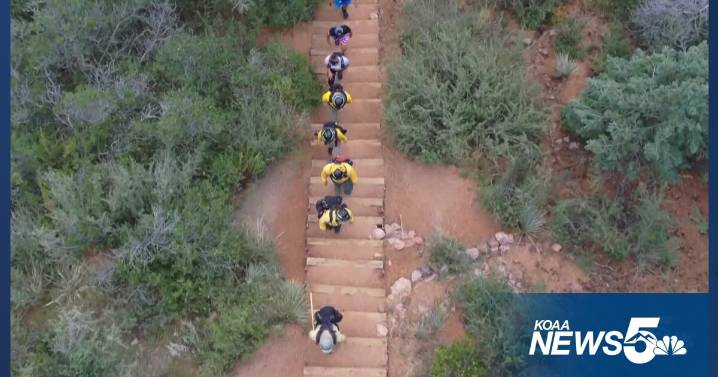 Step by step: Marking 9/11 on the Manitou Incline