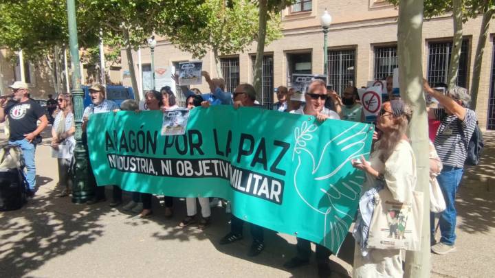 Plataforma Aragón por la paz: “El ‘hub’ militar pone a Zaragoza en un punto fijo de ataque”