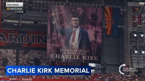 Charlie Kirk death: Viewing of Arizona memorial service held in Turning Point USA founder's hometown Arlington Heights, Illinois