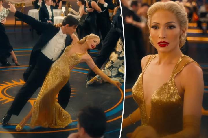 Jennifer Lopez dances in heavy 50-pound dress for “Kiss of the Spider Woman”