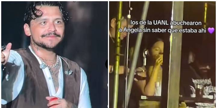 Abuchean a Ángela Aguilar en concierto de Christian Nodal en la UANL; la cantante estaba ahí