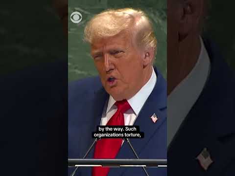 Trump threatens drug cartels near Venezuela during U.N. General Assembly #shorts