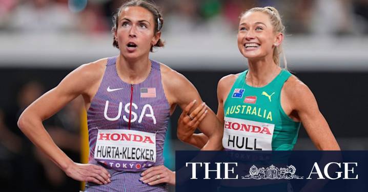 World Athletics Championships: Australian star runner Jess Hull sets a new national record in the 800 metres
