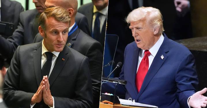 Macron se queda atrapado en NY: Cerraron calles para dejar pasar a Trump (VIDEO)
