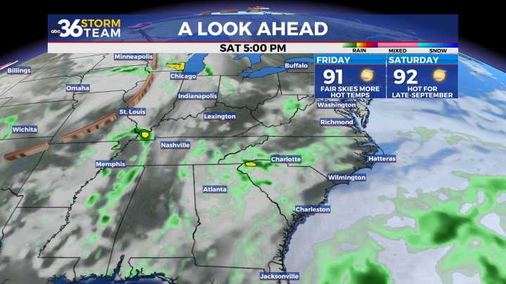 Dry and unseasonably warm conditions roll along