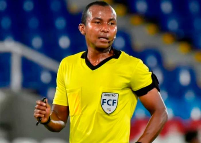 Wilmar Montaño, el árbitro de Junior vs. Atlético FC en el Pascual Guerero