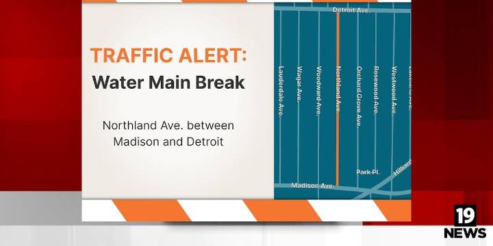 Lakewood water main break causing road closure