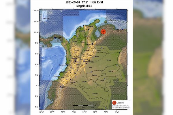 Fuerte temblor de 6,1  sacudió a Santa Marta y  otras ciudades de Colombia