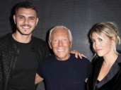 Mauro Icardi y Wanda Nara despidieron a Giorgio Armani: la curiosa coincidencia en sus posteos