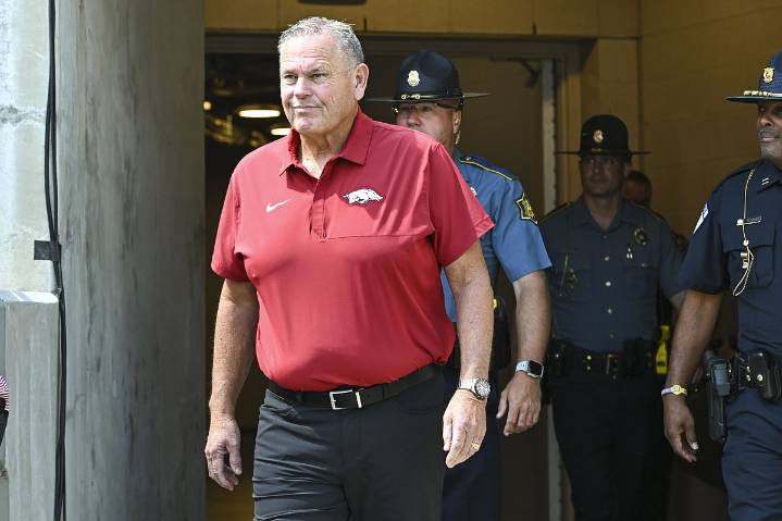 Defensive demands: Razorbacks Coach Pittman wary of Red Wolves’ offense