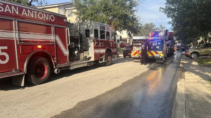 San Antonio fire fighting 'very active' fire after 'explosion' in garage