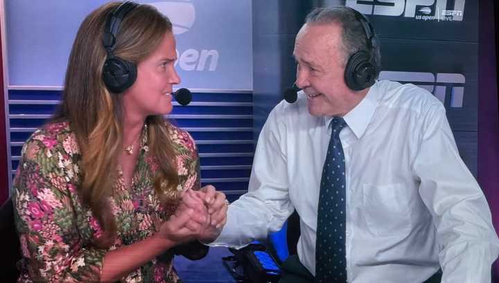 Cliff Drysdale fights back tears in final US Open broadcast as ESPN colleague pays tribute