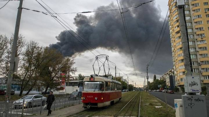 Russia pounds Kyiv in mass drone and missile attack