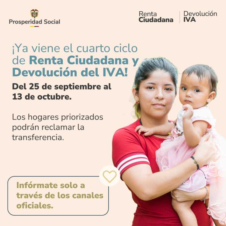 Inició nuevo ciclo de Renta Ciudadana y Devolución del IVA