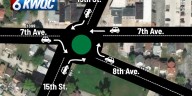 New roundabout opens as part of 7th Avenue project in Moline
