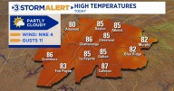 Temperatures continue to increase heading into the weekend