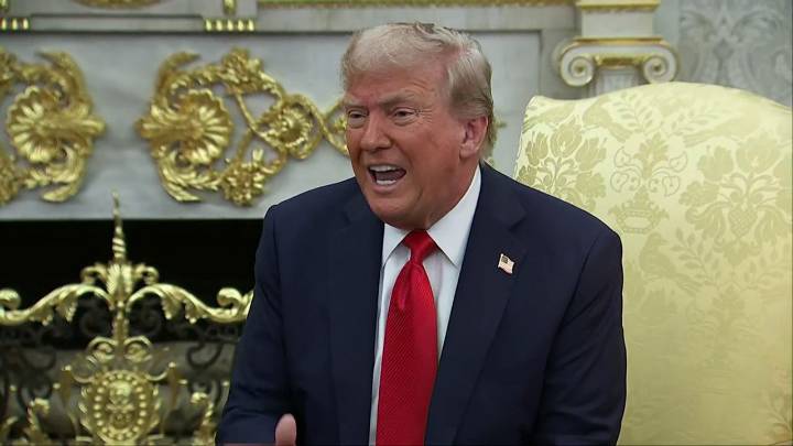 Trump speaks on Epstein: ‘It’s a democratic hoax’