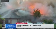 Standoff ends in fiery finish in Folsom