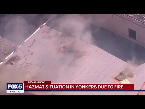 Hazmat situation in Yonkers due to fire