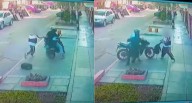 Escolar enfrenta a delincuentes que lo asaltaron en Los Olivos: cámaras captaron el violento robo