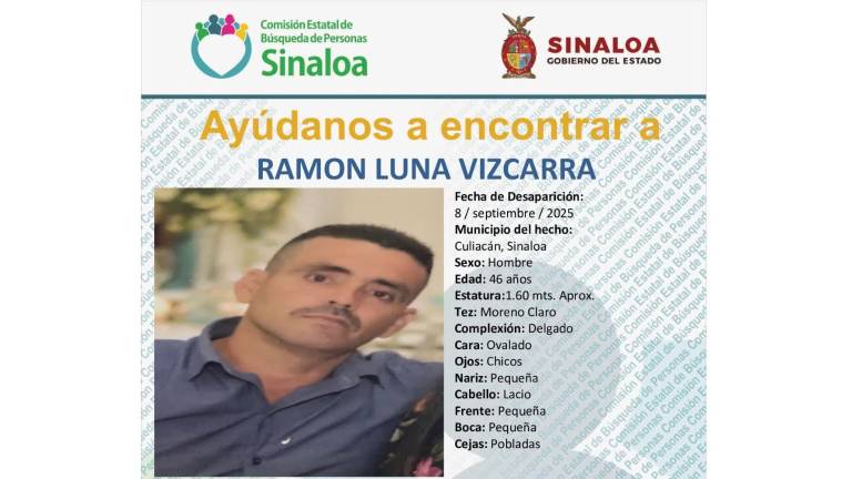 Hallan sin vida a Ramón, reportado como desaparecido en Culiacán