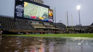 Thunderstorms bring 3-hour weather delay for Purdue vs USC. See photos