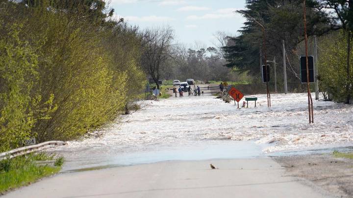 El desborde del río Carcarañá en imágenes