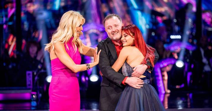 BBC Strictly Come Dancing's Dianne Buswell hugs Chris McCausland after baby announcement