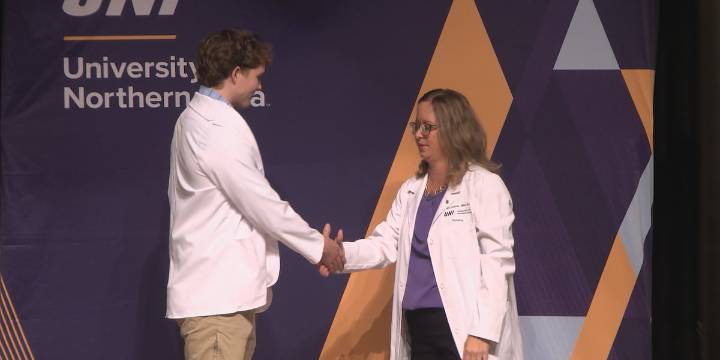 UNI celebrates new nursing, teaching students
