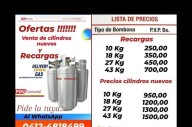 Estafan con bombonas en redes sociales deltanas