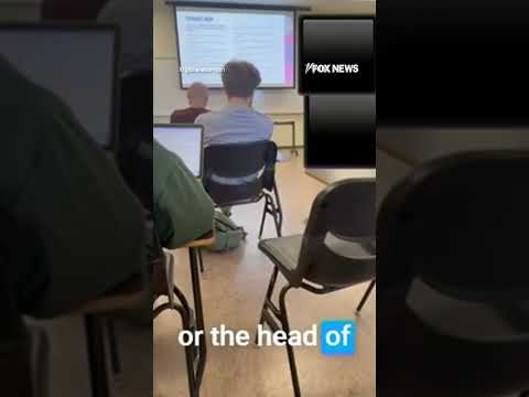 CLASSROOM CLASH: Video shows a college student being told to leave #viral #news #shorts #usa #us