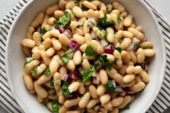 Ensalada rápida de porotos blancos