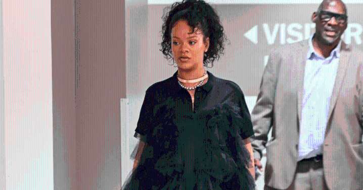 Rihanna Levels up Her Maternity Fashion With Tulle Over Track Pants in LA Photos