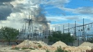 Subestación eléctrica se incendia en El Carmen, Nuevo León