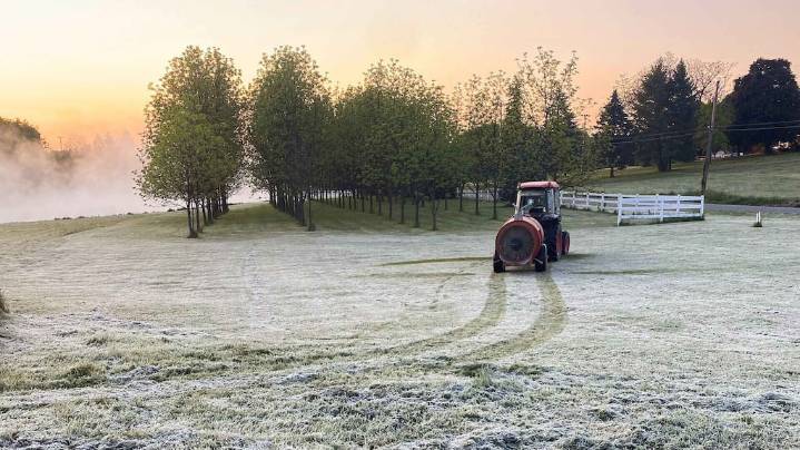 Heladas suaves en la zona núcleo y hasta -5 °C en la región extrapampeana