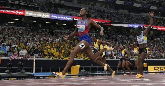 American Jefferson-Wooden and Jamaica's Seville win 100s at worlds; Sha'carri finishes fifth