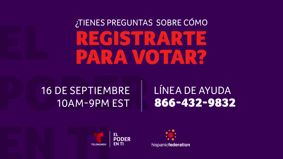 Aclara tus dudas sobre registro electoral con Telemundo