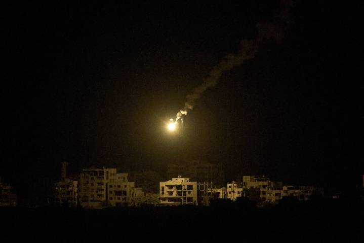 The Latest: Palestinians report heavy strikes as Israeli defense minister says ‘Gaza is burning’